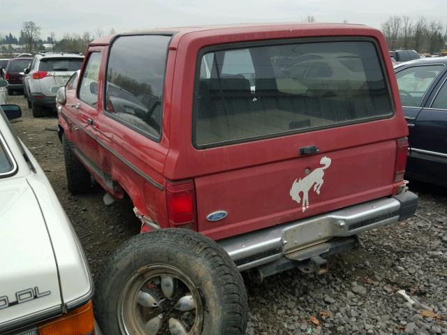 1FMCU14S9EUA13103 - 1984 FORD BRONCO II RED photo 3