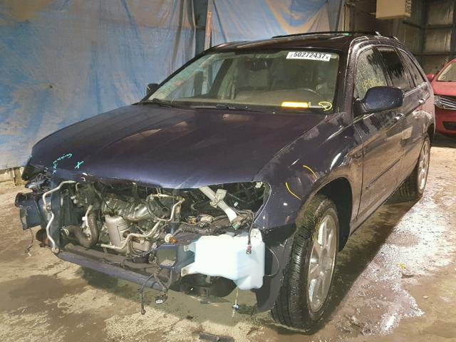 2A8GM68X78R144419 - 2008 CHRYSLER PACIFICA T BLUE photo 2