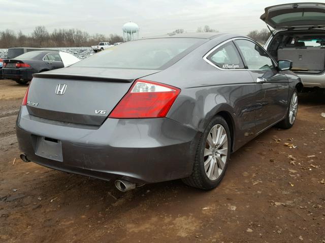 1HGCS2B88AA008950 - 2010 HONDA ACCORD EXL CHARCOAL photo 4