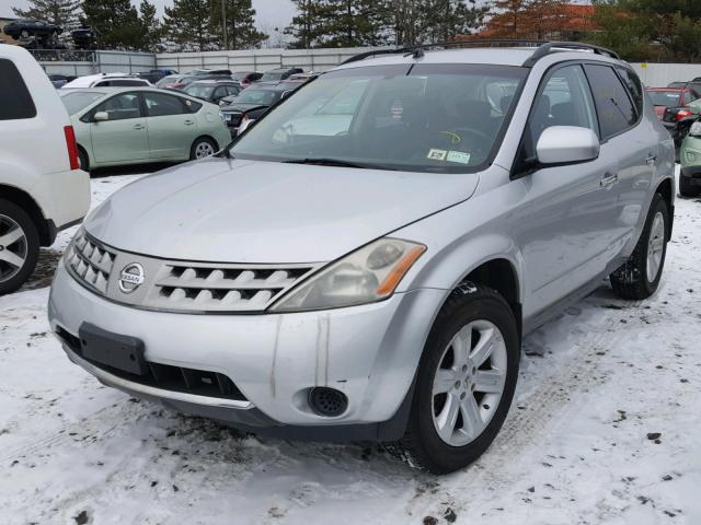 JN8AZ08W17W605675 - 2007 NISSAN MURANO SL SILVER photo 2