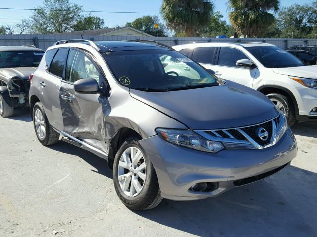 JN8AZ1MUXCW115501 - 2012 NISSAN MURANO S GRAY photo 1