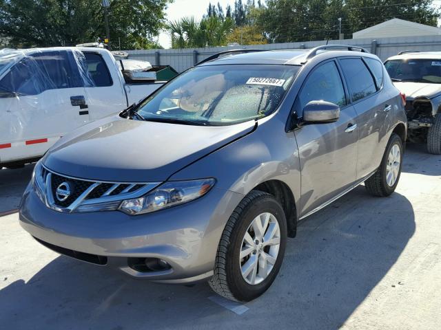 JN8AZ1MUXCW115501 - 2012 NISSAN MURANO S GRAY photo 2