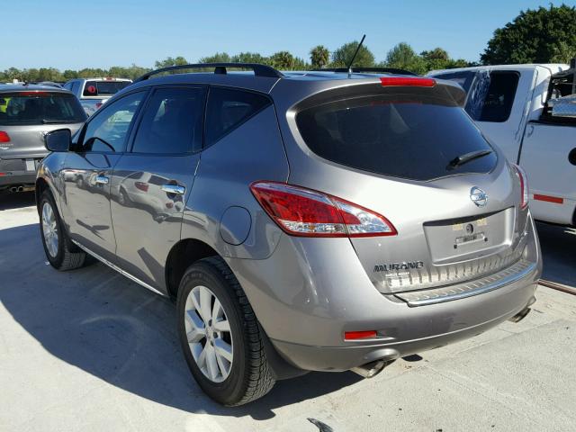 JN8AZ1MUXCW115501 - 2012 NISSAN MURANO S GRAY photo 3