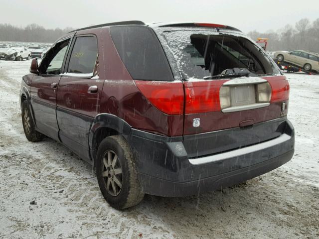 3G5DA03E13S538541 - 2003 BUICK RENDEZVOUS MAROON photo 3