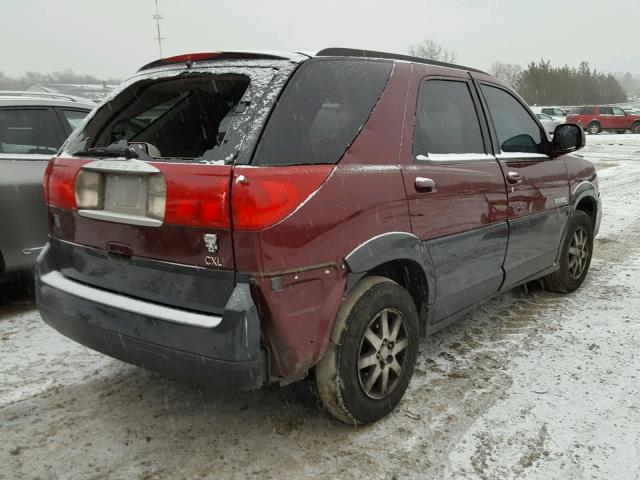 3G5DA03E13S538541 - 2003 BUICK RENDEZVOUS MAROON photo 4