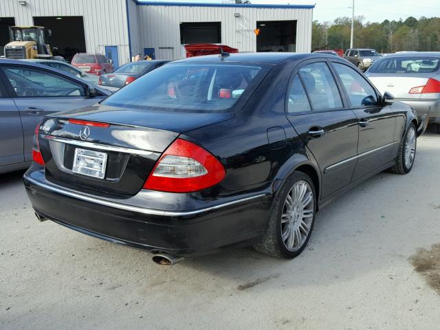 WDBUF56X07B169210 - 2007 MERCEDES-BENZ E 350 BLACK photo 4