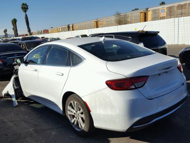 1C3CCCAB3GN161787 - 2016 CHRYSLER 200 LIMITE WHITE photo 3