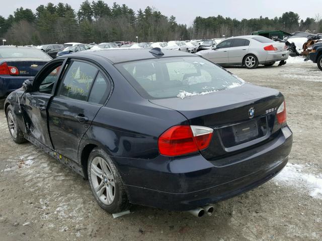 WBAVC93548K041303 - 2008 BMW 328 XI BLACK photo 3