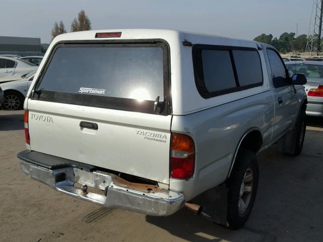 5TENM92N6YZ706943 - 2000 TOYOTA TACOMA PRE SILVER photo 4