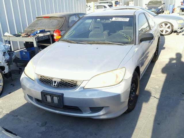 1HGEM21134L057280 - 2004 HONDA CIVIC DX V SILVER photo 2