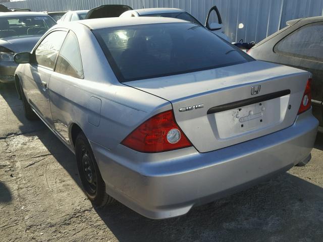 1HGEM21134L057280 - 2004 HONDA CIVIC DX V SILVER photo 3