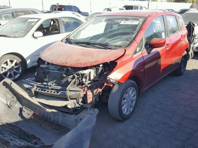 3N1CE2CP7FL362733 - 2015 NISSAN VERSA NOTE RED photo 2