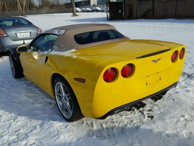 1G1YY36UX75131692 - 2007 CHEVROLET CORVETTE YELLOW photo 3