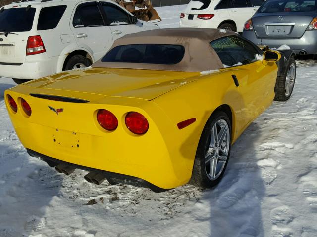 1G1YY36UX75131692 - 2007 CHEVROLET CORVETTE YELLOW photo 4