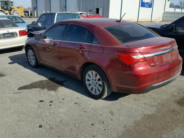 1C3CCBAB6EN205384 - 2014 CHRYSLER 200 LX RED photo 3