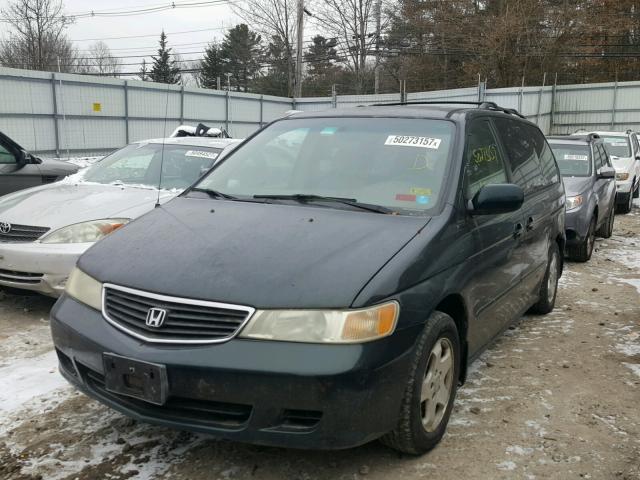 2HKRL18611H567058 - 2001 HONDA ODYSSEY EX GREEN photo 2