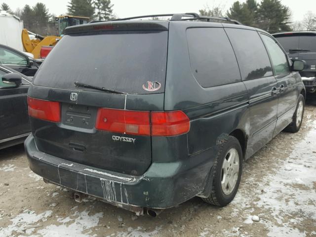 2HKRL18611H567058 - 2001 HONDA ODYSSEY EX GREEN photo 4