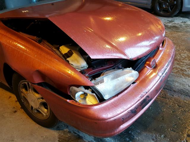 1Y1SK5280WZ434888 - 1998 CHEVROLET GEO PRIZM 红色 照片 9