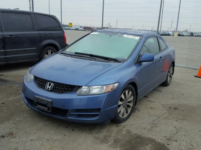 2HGFG128X9H530940 - 2009 HONDA CIVIC EX BLUE photo 2