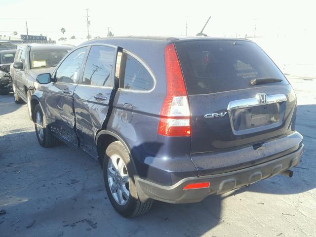 JHLRE387X8C020863 - 2008 HONDA CR-V EXL BLUE photo 3