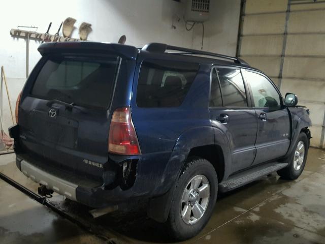 JTEBU14R148026668 - 2004 TOYOTA 4RUNNER SR BLUE photo 4