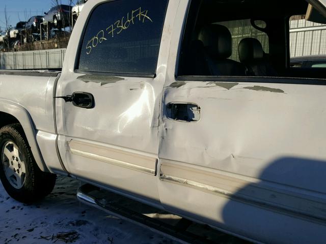 2GCEK13T561235289 - 2006 CHEVROLET SILVERADO WHITE photo 9