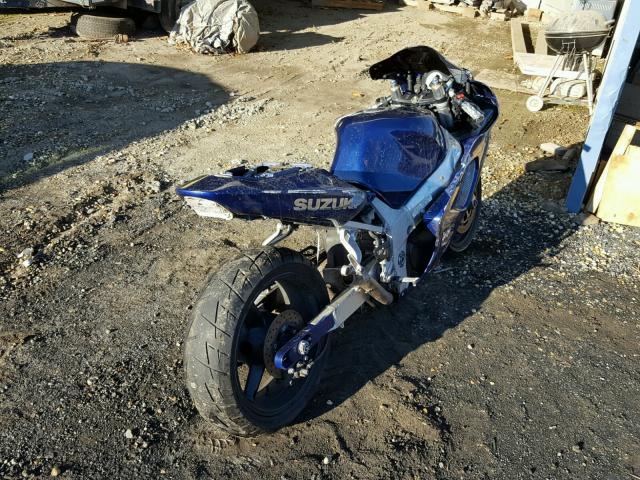 JS1GR7HAX32102452 - 2003 SUZUKI GSX-R750 BLUE photo 4