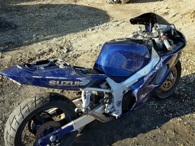 JS1GR7HAX32102452 - 2003 SUZUKI GSX-R750 BLUE photo 9