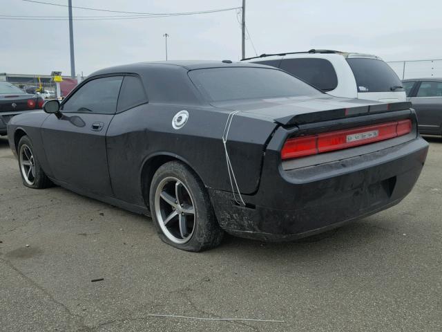 2B3CJ4DV4AH205858 - 2010 DODGE CHALLENGER BLACK photo 3