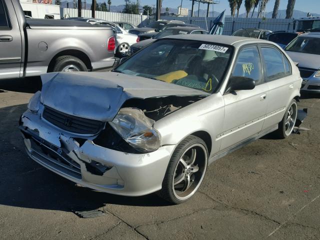 2HGEJ6617YH566610 - 2000 HONDA CIVIC BASE 灰色 照片 2