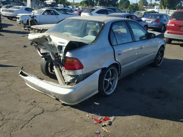 2HGEJ6617YH566610 - 2000 HONDA CIVIC BASE 灰色 照片 4