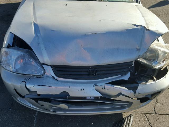 2HGEJ6617YH566610 - 2000 HONDA CIVIC BASE 灰色 照片 7