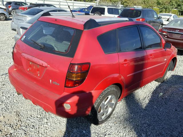 5Y2SL63885Z467982 - 2005 PONTIAC VIBE RED photo 4