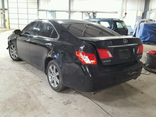 JTHBJ46G882261165 - 2008 LEXUS ES 350 BLACK photo 3