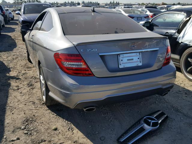 WDDGJ5HB5CF812562 - 2012 MERCEDES-BENZ C 350 GRAY photo 3