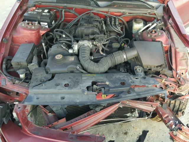 1ZVFT80NX55146439 - 2005 FORD MUSTANG MAROON photo 7