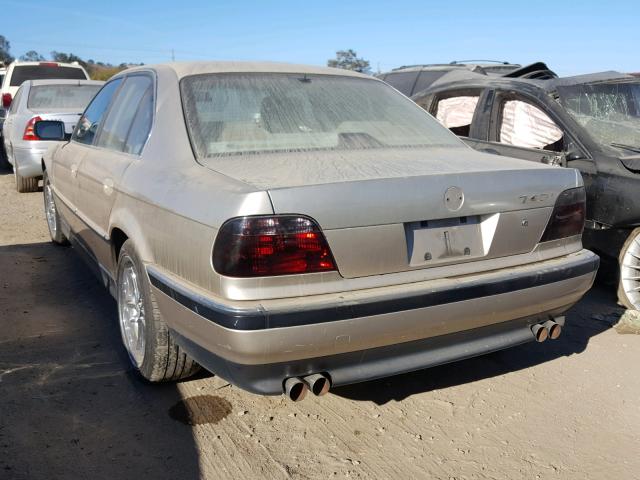 WBAGF832XWDL53028 - 1998 BMW 740 I AUTO BEIGE photo 3