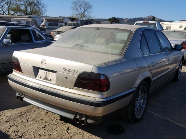 WBAGF832XWDL53028 - 1998 BMW 740 I AUTO BEIGE photo 4