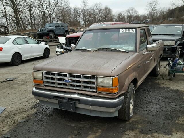 1FTCR14U4NTA69964 - 1992 FORD RANGER SUP BROWN photo 2