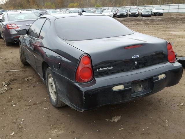 2G1WW12E339385872 - 2003 CHEVROLET MONTE CARL შავი ფოტო 3