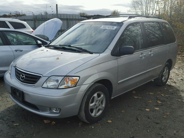 JM3LW28G9Y0134050 - 2000 MAZDA MPV WAGON GRAY photo 2