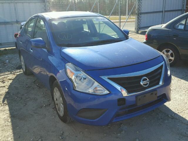 3N1CN7APXFL815792 - 2015 NISSAN VERSA S BLUE photo 1