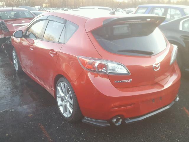 JM1BL1H40A1236222 - 2010 MAZDA SPEED 3 RED photo 3