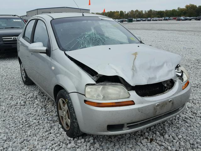 KL1TD526X5B407617 - 2005 CHEVROLET AVEO BASE Արծաթագույն լուսանկար 1