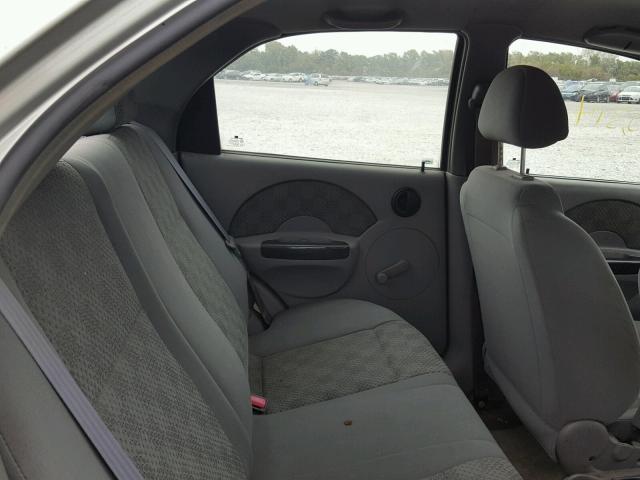 KL1TD526X5B407617 - 2005 CHEVROLET AVEO BASE Արծաթագույն լուսանկար 6
