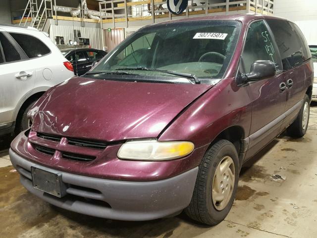 2B4GP45G8WR590435 - 1998 DODGE CARAVAN SE BURGUNDY photo 2