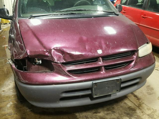 2B4GP45G8WR590435 - 1998 DODGE CARAVAN SE BURGUNDY photo 9