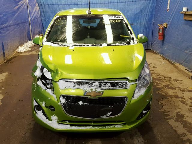 KL8CB6S90EC578054 - 2014 CHEVROLET SPARK LS GREEN photo 9