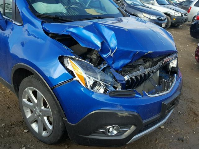 KL4CJCSB6FN212967 - 2015 BUICK ENCORE BLUE photo 9