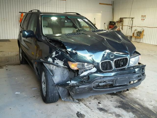 5UXFA53593LV83715 - 2003 BMW X5 3.0I GREEN photo 1